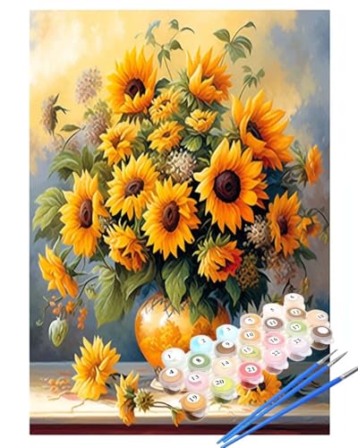 Malen Nach Zahlen Sonnenblume Malen Nach Zahlen Erwachsene Tisch Painting by Numbers Adult,DIY Handgemalt Ölgemälde set Mit Pinsel/Acrylpigment,Farbe Leinwand Bastelset,Dekor Geschenke 50x70cm HYF906 Malen Nach Zahlen Sonnenblume Malen Nach Zahlen Erwachsene Tisch Painting by Numbers Adult,DIY Handgemalt Ölgemälde set Mit Pinsel/Acrylpigment,Farbe Leinwand Bastelset,Dekor Geschenke 50x70cm HYF906 von huuyaofaa