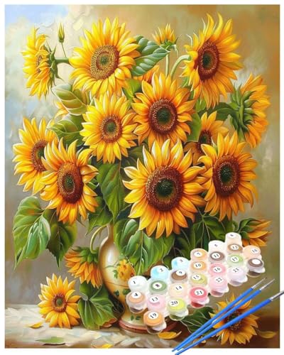 Malen Nach Zahlen Sonnenblume Malen Nach Zahlen Erwachsene Vase Painting by Numbers Adult,DIY Handgemalt Ölgemälde set Mit Pinsel/Acrylpigment,Farbe Leinwand Bastelset,Dekor Geschenke 50x70cm HYF895 Malen Nach Zahlen Sonnenblume Malen Nach Zahlen Erwachsene Vase Painting by Numbers Adult,DIY Handgemalt Ölgemälde set Mit Pinsel/Acrylpigment,Farbe Leinwand Bastelset,Dekor Geschenke 50x70cm HYF895 von huuyaofaa