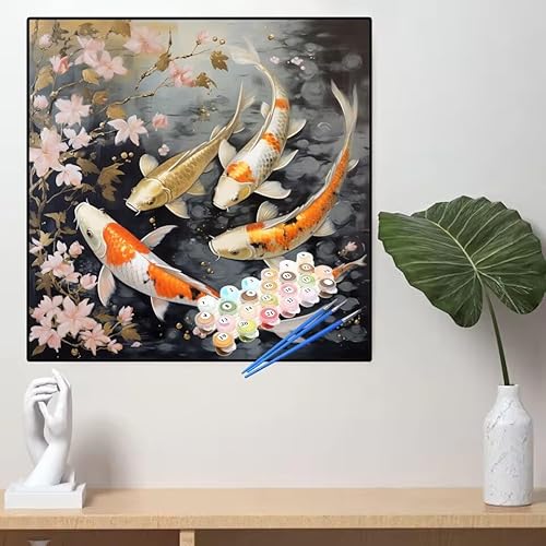 Malen Nach Zahlen Tier Malen Nach Zahlen Erwachsene Fisch Painting by Numbers Adult,DIY Handgemalt Ölgemälde set Mit Pinsel/Acrylpigment,Farbe Leinwand Bastelset für Home Dekor Geschenke 60x60cm YL133 Malen Nach Zahlen Tier Malen Nach Zahlen Erwachsene Fisch Painting by Numbers Adult,DIY Handgemalt Ölgemälde set Mit Pinsel/Acrylpigment,Farbe Leinwand Bastelset für Home Dekor Geschenke 60x60cm YL133 von huuyaofaa