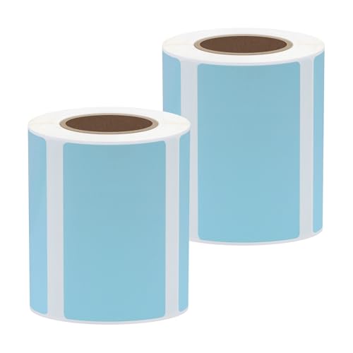 hycodest Thermoetiketten, 50 × 30 mm, Druckeraufkleber Papier mit Selbstklebend für Etiketten Drucker (50 x 30, Blau) von hycodest