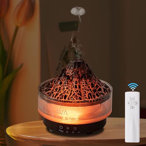 hzuisst Aroma Diffuser, 260 ML Diffuser Ätherische Öle Duftöl Diffuser mit Fernbedienung, Raumduft Diffuser Luftbefeuchter mit 7 Lichtfarben, Timer, Abschaltautomatik, Duft Diffuser für Schlafzimmer von hzuisst