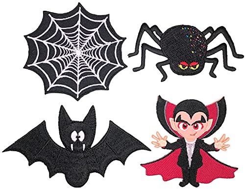 i-Patch - Patches - 0289 - Fledermaus - Vampir - Flughund - Flattertier - Harry - Zauberer - Spinne - Spinnennetz - Applikation - Aufbügler - Flicken - Aufnäher - Sticker - Badges - Bügelbild - Jungen von i-Patch