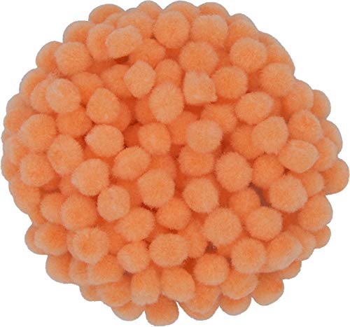 i-mondi® 200 mini pompons zum basteln apricot in 10mm klein bastel zubehör pom pom bunt kugeln ponpons deko pompom plüsch von i-mondi