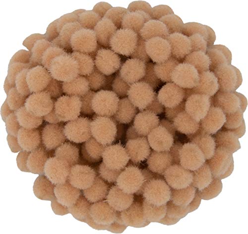 i-mondi® 200 mini pompons zum basteln beige in 10mm klein bastel zubehör pom pom bunt kugeln ponpons deko pompom plüsch von i-mondi