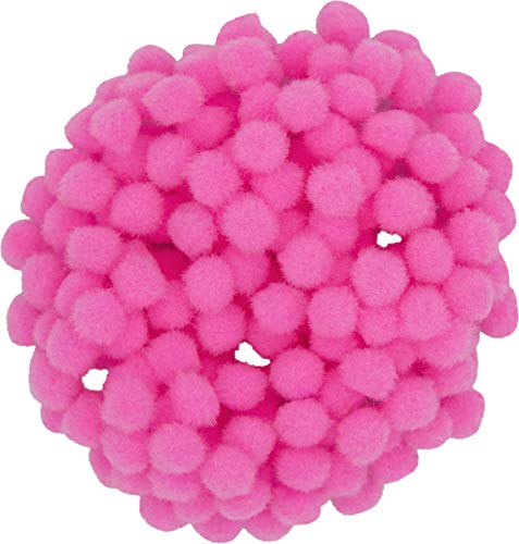 i-mondi® 200 mini pompons zum basteln pink in 10mm klein bastel zubehör pom pom bunt kugeln ponpons deko pompom plüsch von i-mondi