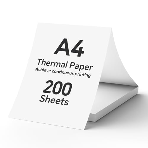 iDPRT MT610 Thermo-Faltpapier, A4, 200 Stück von iDPRT