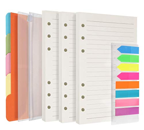 A6 Ringbuch Notizbuch Budget Planer Binder Geldsparende Bargeld Organizer Loseblatt Notizbuch mit 8 Binderumschlägen + 12 Budgetblätter + 45 Papier + 14 Monatsplaner + 5 Trennwände + Aufkleber von iEasey