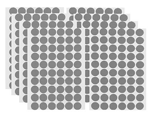 Klett GRAU 4x 60 Paar I Klettverschluss Klettpunkte klein Rund 15 mm 240 Stück Flausch u. Haken Selbstklebend Doppelseitig Klebend Klebepunkte kleine Klettpunkte 15 mm Durchmesser Ø 15mm auf Karte von iHS Range