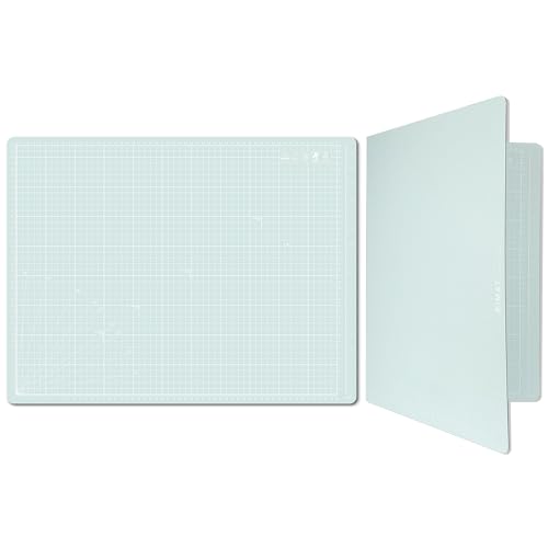 iMAT™ Klapp-Schneidematte_Note, A2, 45,7 x 61 cm, faltbar, geeignet zum Schneiden von Papierskulpturen, Kartenerstellung und Puzzle-Aufbewahrung (Hellgrün) von iMAT