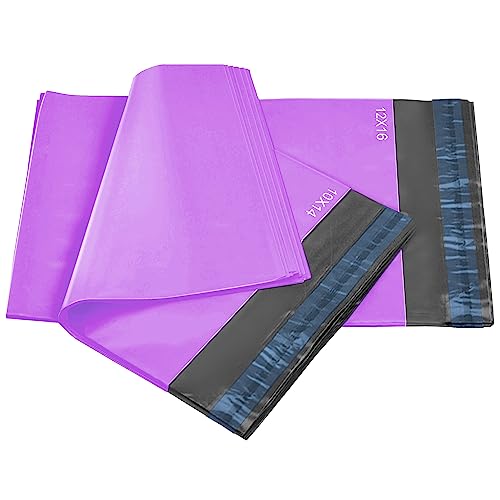 iSOUL Versandtaschen, selbstklebend, 2 Größen, je 25 Stück, Violett, 50 Stück von iSOUL