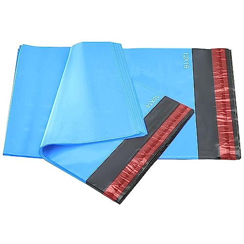 iSOUL Versandtaschen, selbstklebend, 2 Größen, je 25 Stück, gemischt, Blau, 50 Stück von iSOUL