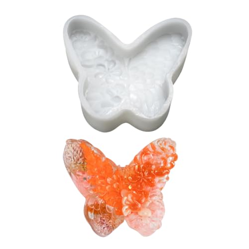 Schmetterling Silikon Kerzenform 3D Schmetterling Kerzen Silikonformen Kerzenform Zum Gießen Seife Form Silikonformen Epoxidharz 3D Form Kerzenformen Für Fondant Duftkerzen Schokolade Seife von iSpchen