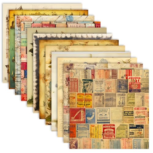 iSpchen 12 Blätter Papier Scrapbook 15cm*15cm romantische Dekopapier Scrapbooking Zubehör mit viele Muster für Tagebuch Notizbuch DIY Kunst und Handwerk ,#03 von iSpchen