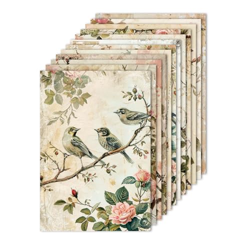 iSpchen 12 Blätter Papier Scrapbook 15cm*15cm romantische Dekopapier Scrapbooking Zubehör mit viele Muster für Tagebuch Notizbuch DIY Kunst und Handwerk ,#13 von iSpchen