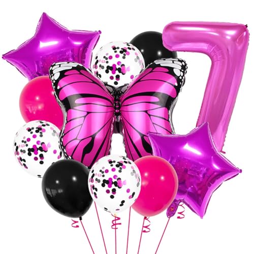 iSpchen Ballon Deko zum Geburtsta Geburtstag Deko Luftballons DekoThema Party Supplies für Mädchen Valentinstag Party Dekoration,#07 von iSpchen