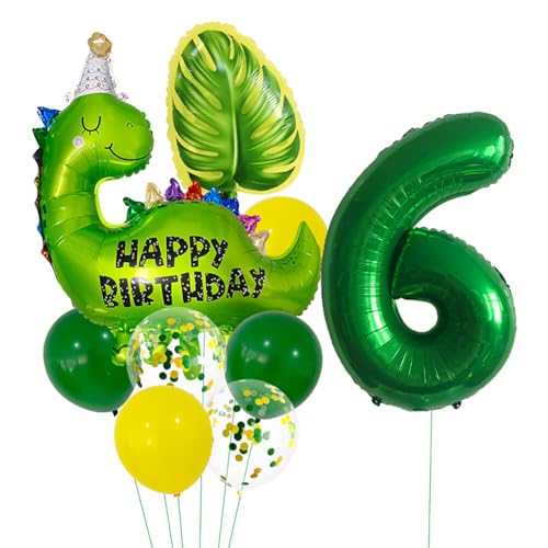 iSpchen Ballon Luftballons Deko Geburtstagsdeko Kindergeburtstag Party Deko Zahl Luftballon für Mädchen Jungen Geburtstags Festival Party Dekoration,#06 von iSpchen