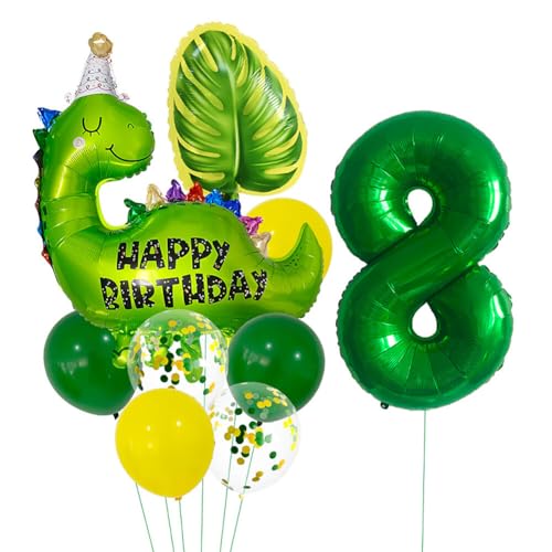 iSpchen Ballon Luftballons Deko Geburtstagsdeko Kindergeburtstag Party Deko Zahl Luftballon für Mädchen Jungen Geburtstags Festival Party Dekoration,#08 von iSpchen