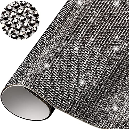 iSpchen Bling Strass Blatt Glitzer Basteln Kristall Aufkleber Glitzersteine selbstklebend Strasssteine Edelstein Blätter DIY Diamant Sticker für Auto Handy Bastel Dekoration von iSpchen