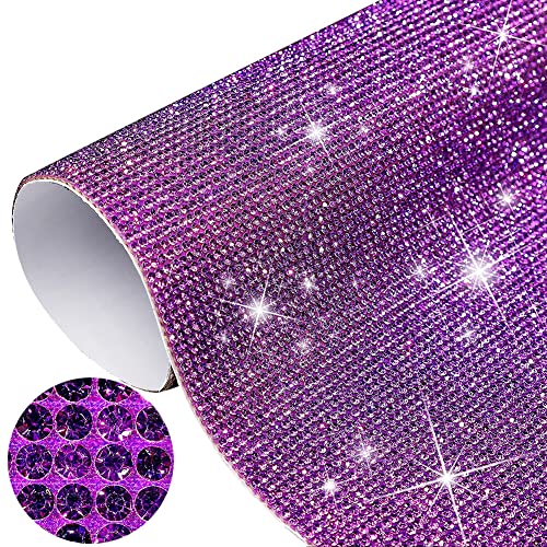 iSpchen Bling Strass Blatt Glitzer Basteln Kristall Aufkleber Glitzersteine selbstklebend Strasssteine Edelstein Blätter DIY Diamant Sticker für Auto Handy Bastel Dekoration von iSpchen