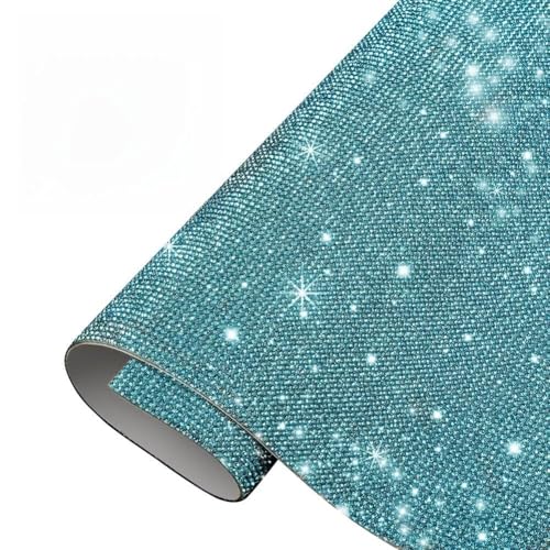 iSpchen Bling Strass Blatt Glitzer Basteln Kristall Aufkleber Glitzersteine selbstklebend Strasssteine Edelstein Blätter DIY Diamant Sticker für Auto Handy Bastel Dekoration von iSpchen