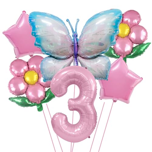 iSpchen Kindergeburtstag Deko Luftballons Deko Geburtstagsdeko Ballon Luftballon Geburtstag für Mädchen Party Dekoration,#03 von iSpchen