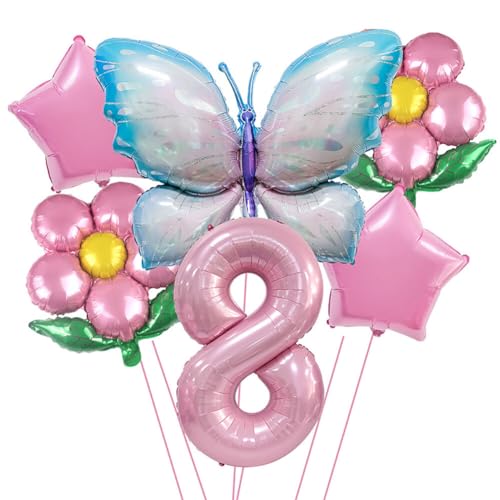 iSpchen Kindergeburtstag Deko Luftballons Deko Geburtstagsdeko Ballon Luftballon Geburtstag für Mädchen Party Dekoration,#08 von iSpchen