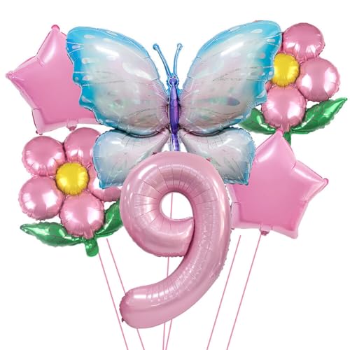 iSpchen Kindergeburtstag Deko Luftballons Deko Geburtstagsdeko Ballon Luftballon Geburtstag für Mädchen Party Dekoration,#09 von iSpchen