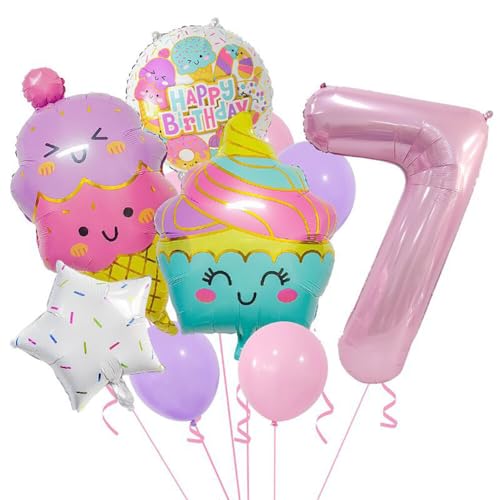 iSpchen Luftballons Deko Geburtstag Deko Ballon Deko zum Geburtsta für Mädchen Valentinstag Party Dekoration,#07 von iSpchen