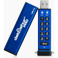 iStorage USB-Stick datAshur Pro blau, schwarz 128 GB von iStorage