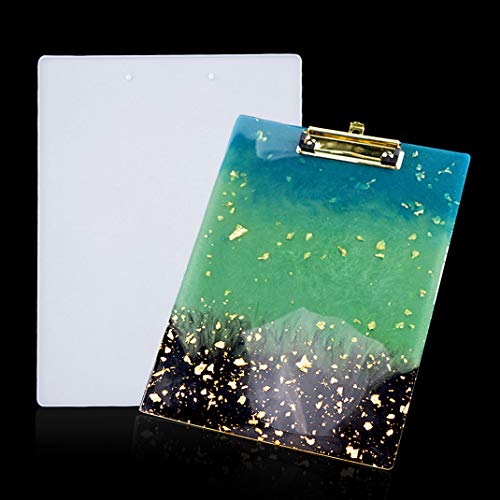 iSuperb Epoxidharz Formen Klemmbrett, Epoxid Silikonform Resin Formen Klemmbrett A4, Clipboard Resin Mold, für Schreibunterlage Dokument DIY Handwerk von iSuperb