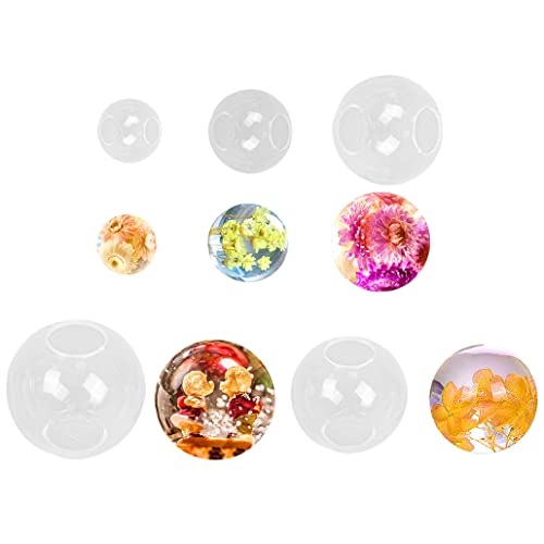 iSuperb Silikonform Kugel Resin Formen Schmuck Kugelform Silikonformen Epoxidharz Schmuckform für Harz Gießen Ball Schlüsselanhänger Runde Silikon Form für Resin Epoxy DIY Dekoration(5Pcs Ball Molds) von iSuperb