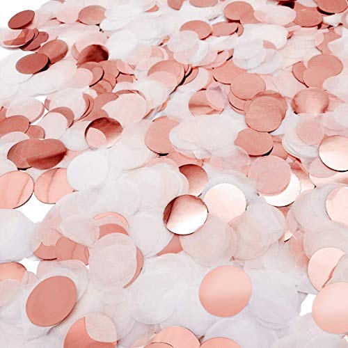 iZoeL Konfetti Rosegold Punkte Dot Streudeko Tisch Deko für Geburtstag Hochzeit Party Dekoration (Rosegold 30g) von iZoeL