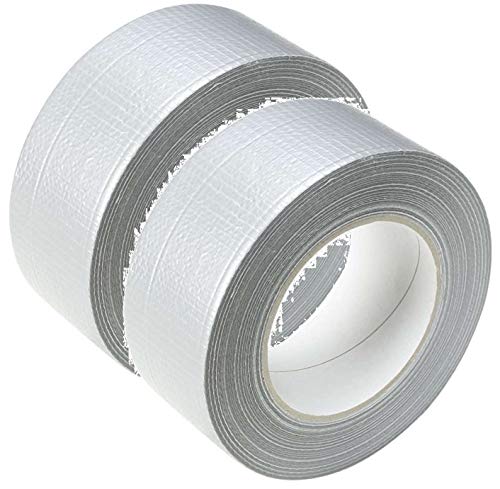 iapyx 2 Rollen Klebeband Gewebeband Panzerband Panzertape 50m X 48mm silber von iapyx