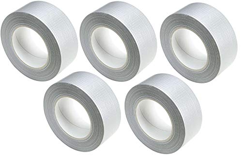 iapyx 5 Rollen Klebeband Gewebeband Panzerband Panzertape 50m X 48mm silber (Silber, 5 Rollen sillber) von iapyx