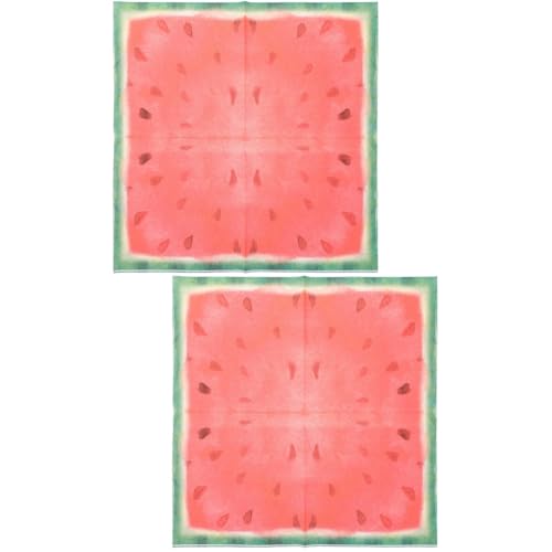 2 Sätze Wassermelonen-partytücher Fruchtig Wassermelonen-servietten Oh Wassermelonenservietten Partytischdeko Seidenpapier Hochzeit Deko Partyservietten Urlaubsangebot 40 Stück * 2 ibasenice von ibasenice