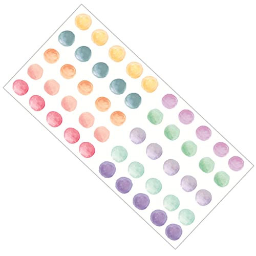 ibasenice 1 Blatt Bunte Punkte Wandtattoo Wiederverwendbar Wandaufkleber Aufkleber Für Wände Blase Aufkleber Wandkunst Auto Aquarellwand Gänseblümchen Makramee-wanddekoration Pvc Colorful von ibasenice