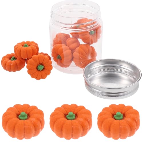 ibasenice 1 Box Halloween Kürbis Radiergummi Mit Simulierten Lebensmitteln Mini Kürbisse Tier Radiergummis Süßigkeiten Halloween Lichtdekorationen Figur Mini Radiergummis von ibasenice