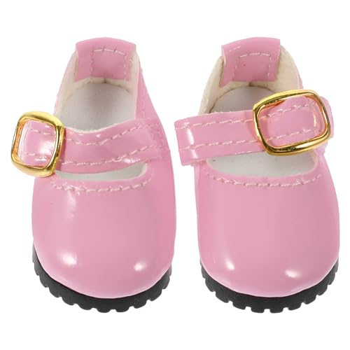 ibasenice 1 Paar Puppenlederschuhe Schuhe für Mädchen Prinzessin Modepuppe Hausschuhe Dolls for Puppen Kleidung Puppe dekorative Schuhe Mädchen Puppenkleidung Schuhe von ibasenice