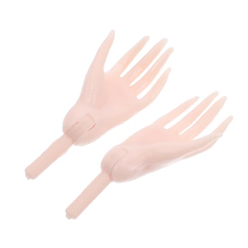 ibasenice 1 Paar Puppenpalme Realistische Puppen DIY Puppen Teile Puppen Reparatur Puppen Ersatzteile Puppen Basteln bewegliche Teile Wollpuppen Handspielzeug DIY Miniaturhände Plastik Rosa von ibasenice