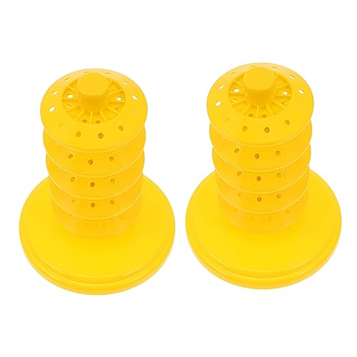 ibasenice 1 Satz 2St Lutscherhalter-Turm Lollipop-Lagerturm Lutscherhalter für Partys Cakepop-Halter hochzeitsdeko hochzeit dekoration Lollipop-Lagerregal Lutscherständer pp-Material Yellow von ibasenice