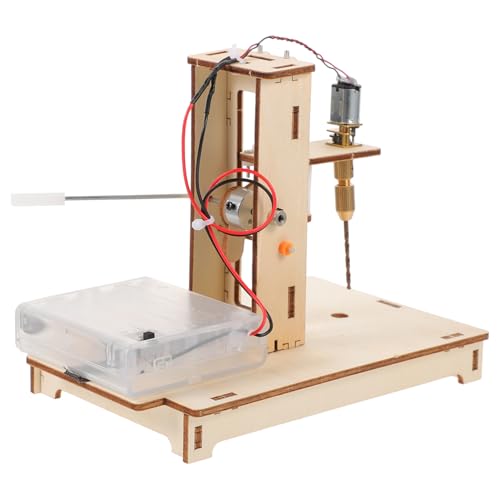 ibasenice 1 Satz DIY Mini-tischbohrmaschine Basteln Sie Eine Mini-bohrmaschine Miniatur-tischbohrmaschine Projekte Mini-bohrmaschine Bastel-Mini-tischbohrmaschine DIY Mini-bohrmaschine Holz von ibasenice