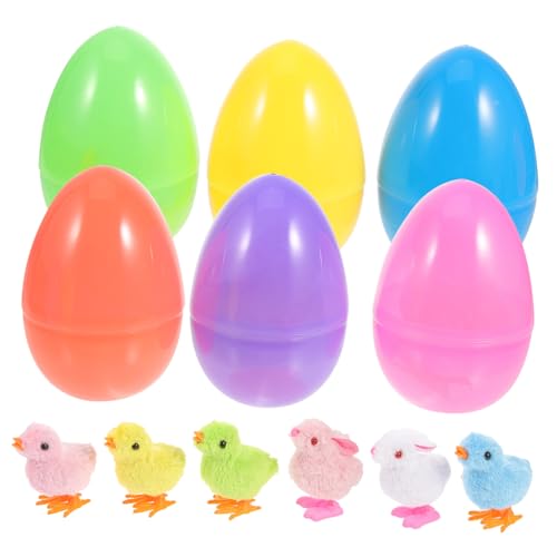 ibasenice 1 Satz Kaninchen-Huhn-Gacha für kinderspielzeug toys tiegerkostuem kaninchenspielzeug Ei Osterhasen-Aufziehspielzeug Partyartikel für Plüsch von ibasenice