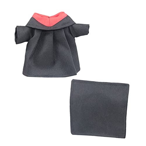 ibasenice 1 Satz Puppenkleidung Puppen-Outfits Puppenmütze Kleidung Puppenkostüm Black Stoff von ibasenice