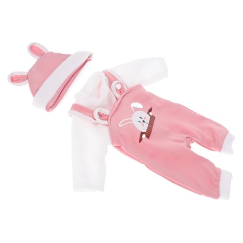 ibasenice 1 Satz Puppenkleidung für Geburtstagsgeschenk Spielzeugpuppen kinderspielzeug Puppen Puppenspielanzug Kleidung für wiedergeborene Babys Polyester Rosa von ibasenice