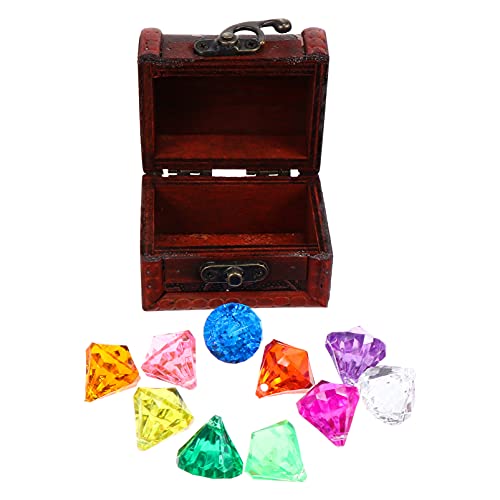 ibasenice 1 Satz Schmuckspielzeug für Behälter Bausatz Edelsteine Schatz tauchspielzeug tauch spielzeuge toy organizer Schmuck Spielset DIY requisiten Acryl von ibasenice