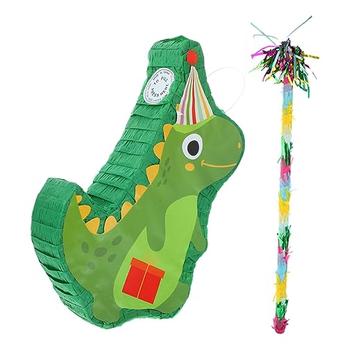 ibasenice 1 Satz für kinderspielzeug weihnachtadeko party game weihnacjtsdeko Weihnachts-Piñata Cinco de Mayo Pinata Dinosaurier-Pinata aus Papier Pinata in Dinosaurierform von ibasenice