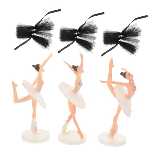 ibasenice 1 Set Ballett Mädchen Kuchenaufsatz Für Mädchen Geburtstagsschild Babyparty Cupcake Picks Mädchenfigur Tutu Kuchendekoration Tänzerin Geburtstagsgeschenk Cupcake Topper von ibasenice