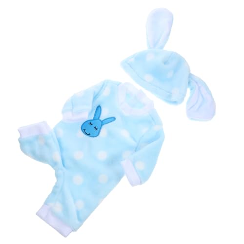 ibasenice 1 Set Puppenbekleidung Für Puppen üßes Hasen Pyjama Outfit Mit Schuhen Bequeme Schlafanzug Kleidung Für Puppen Ideales Für ädchen von ibasenice