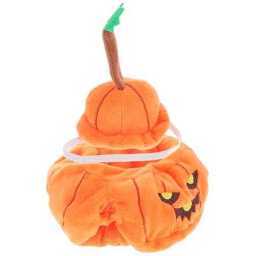 ibasenice 1 Set Puppenkleidung Kürbis Outfit Bekleidung Halloween Kostüme Kürbiskostüm Kürbiskostüm Puppenhaus Halloween Puppenhut Winzige Kleidung Für Puppen Puppenmütze Polyester Orange von ibasenice