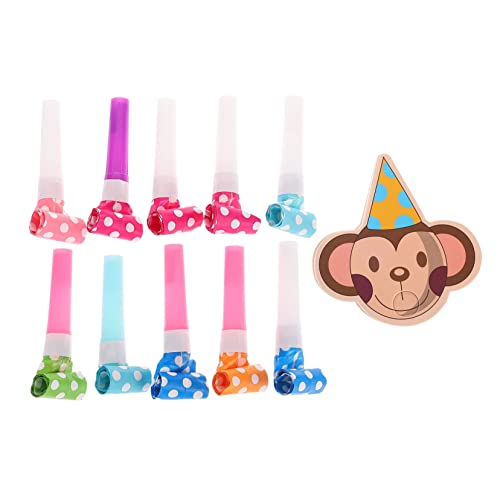 ibasenice 10 Sätze Pfeife Partylichter Party-Horn Spielzeughupe Schlag volumni volummie Jubelrufe Partybläser toys Blowouts Krachmacher Partykrachmacher lustige Party-Blowouts Plastik von ibasenice